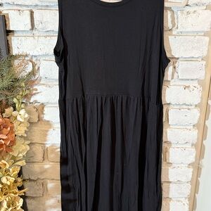 Maurices Black Sleeveless Sundress Midi